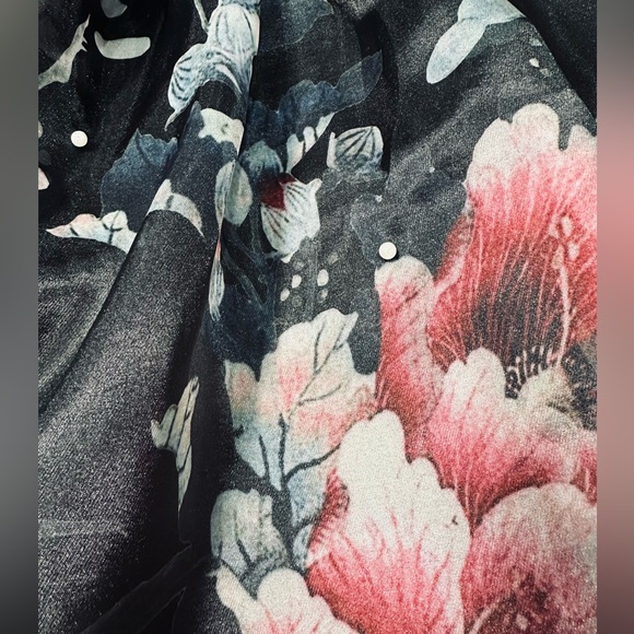 Black organza skirt with pearls - Picture 4 of 5